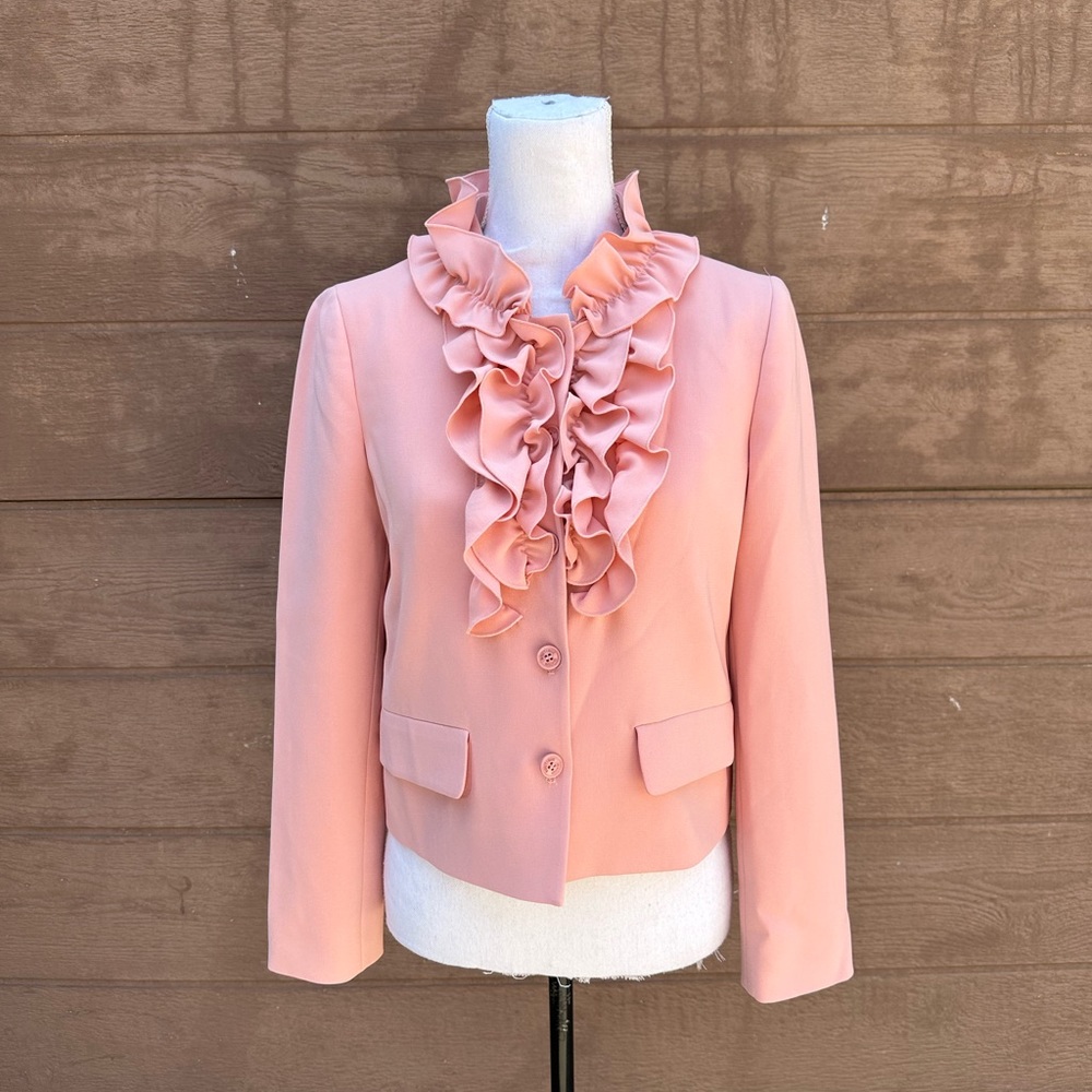 MOSCHINO Boutique pink ruffle jacket